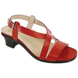 SAS Sandals Shoes Nouveau Alfa Red Size 6.5